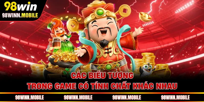 Các biểu tượng trong game có tính chất khác nhau