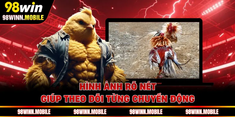 Hình ảnh rõ nét giúp theo dõi từng chuyển động